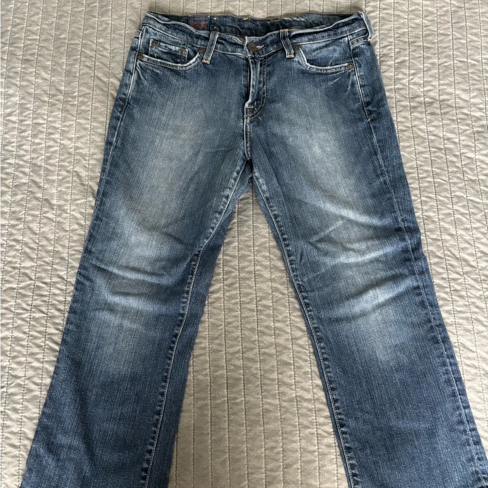 Vintage Lucky Brand Cropped Blue Denim Jeans